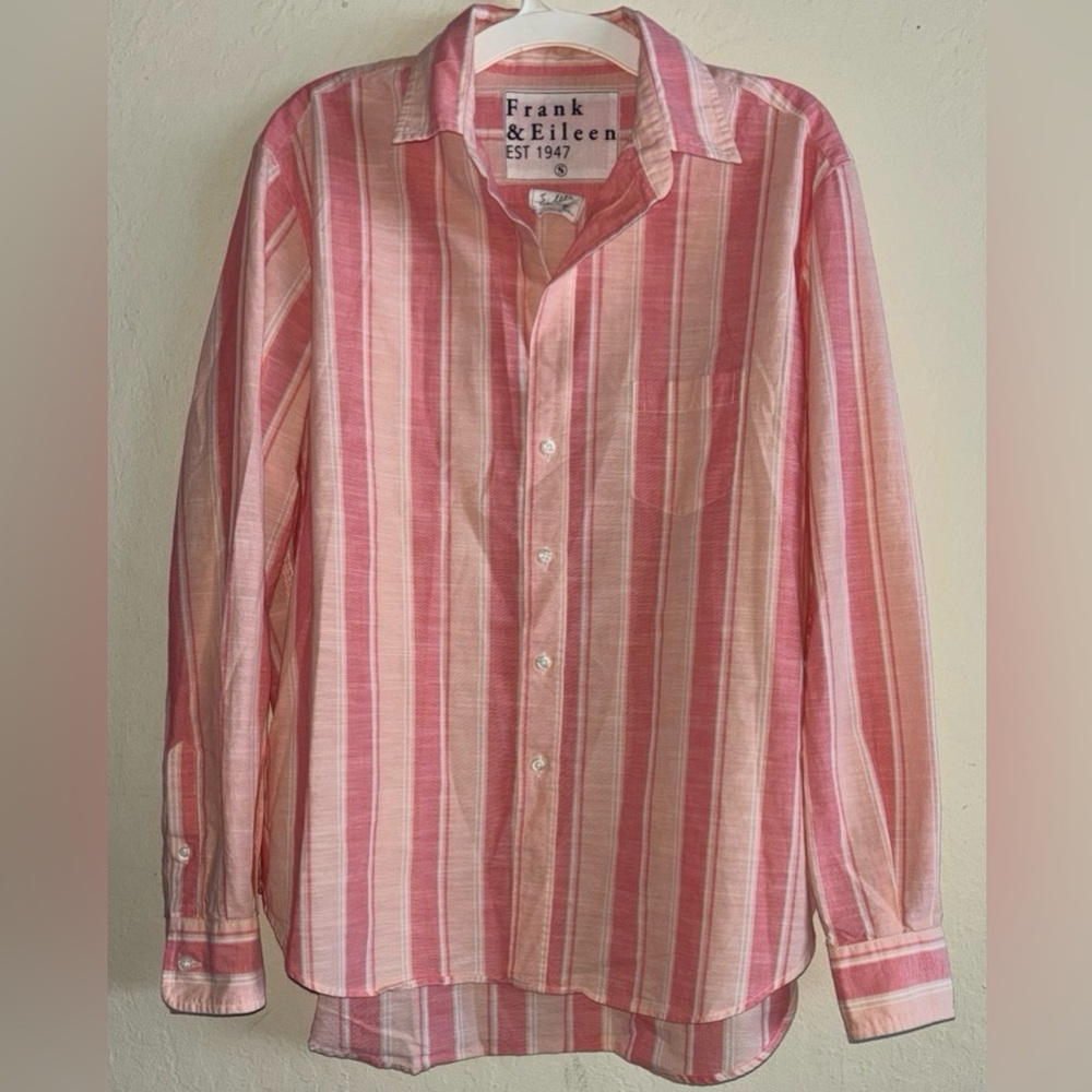 Frank and Eileen Stripe Cotton Button Up